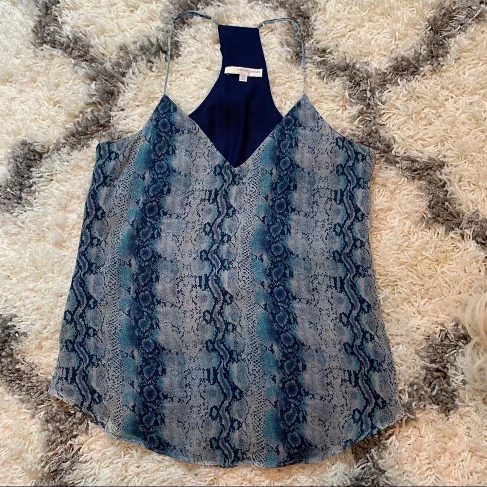 Silk lavender brown camisole